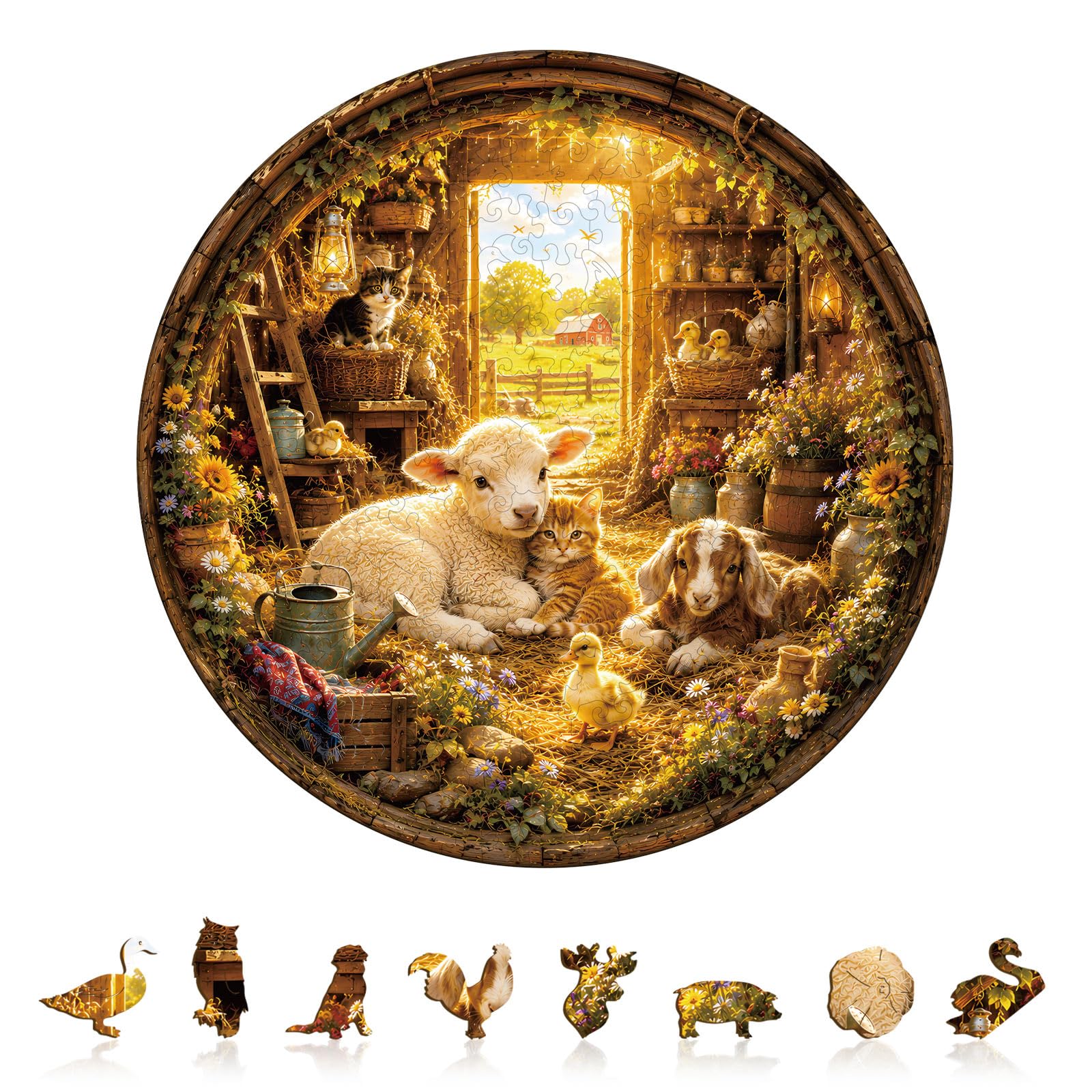 Wooden Puzzles for Adults, Sunlit Nest Wood Puzzles Adult