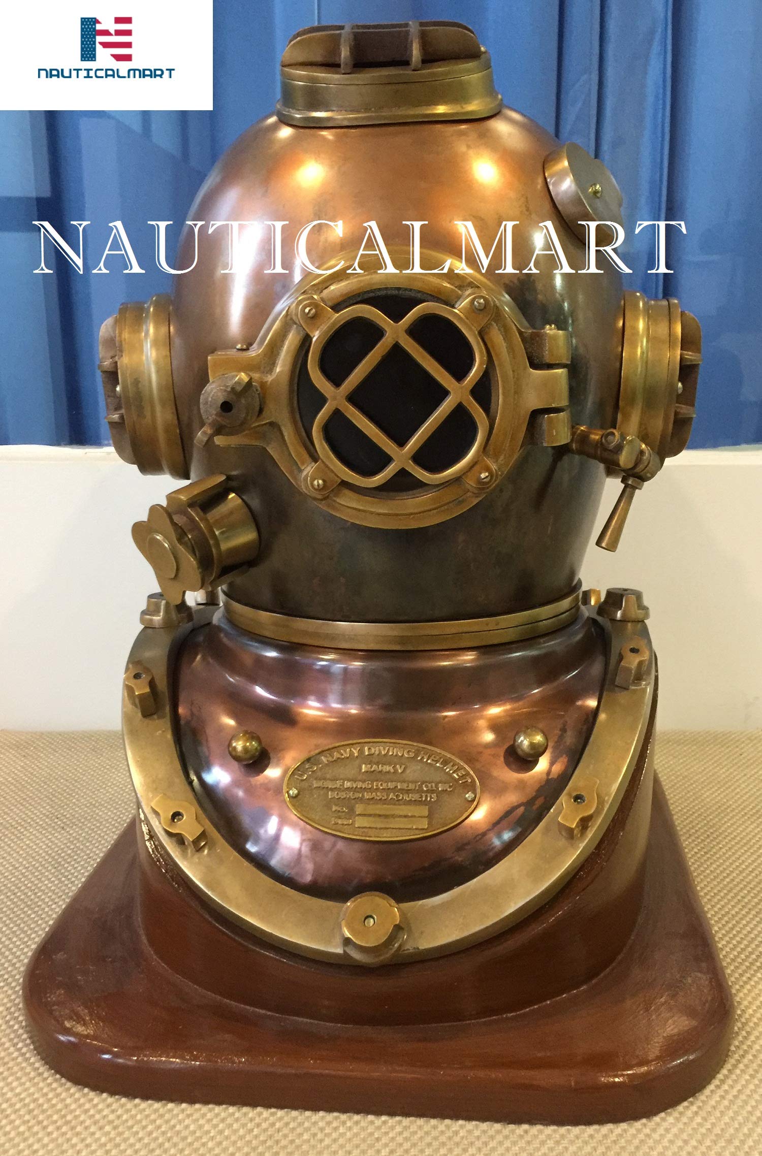 Mark V Diving Helmet 18'' Antique Morse Divers Helmet Collection