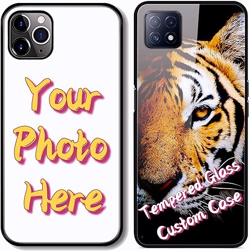 Unique-Gift - Funda de vidrio templado con foto personalizada para Samsung Galaxy A03 A12 A13 A20S A22 A32 A51 A53 A71 M32, imagen personalizada con