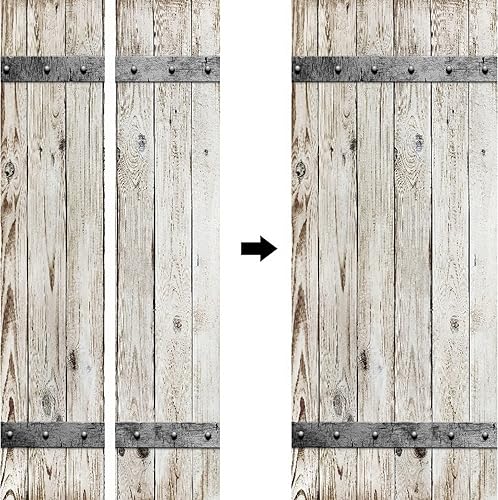 Miniatura 3 de Adhesivos 3D para puertas interiores, madera con textura de metal, vinilo extraíble, autoadhesivo, póster de puerta, papel tapiz mural para