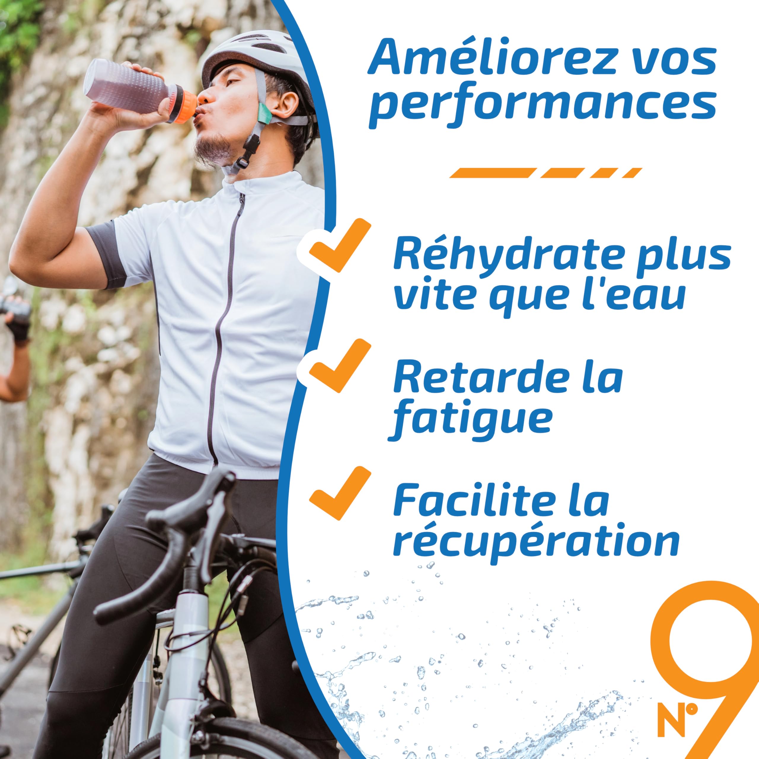 Hydrascore N°9 - Fruits Rouges 1200 g - Nouvelle Recette - Boisson Isotonique Energétique pour Sportifs - Running, Vélo, Triathlon - Énergisante & Hydratante - Électrolytes Hydratation BCAA - H1036