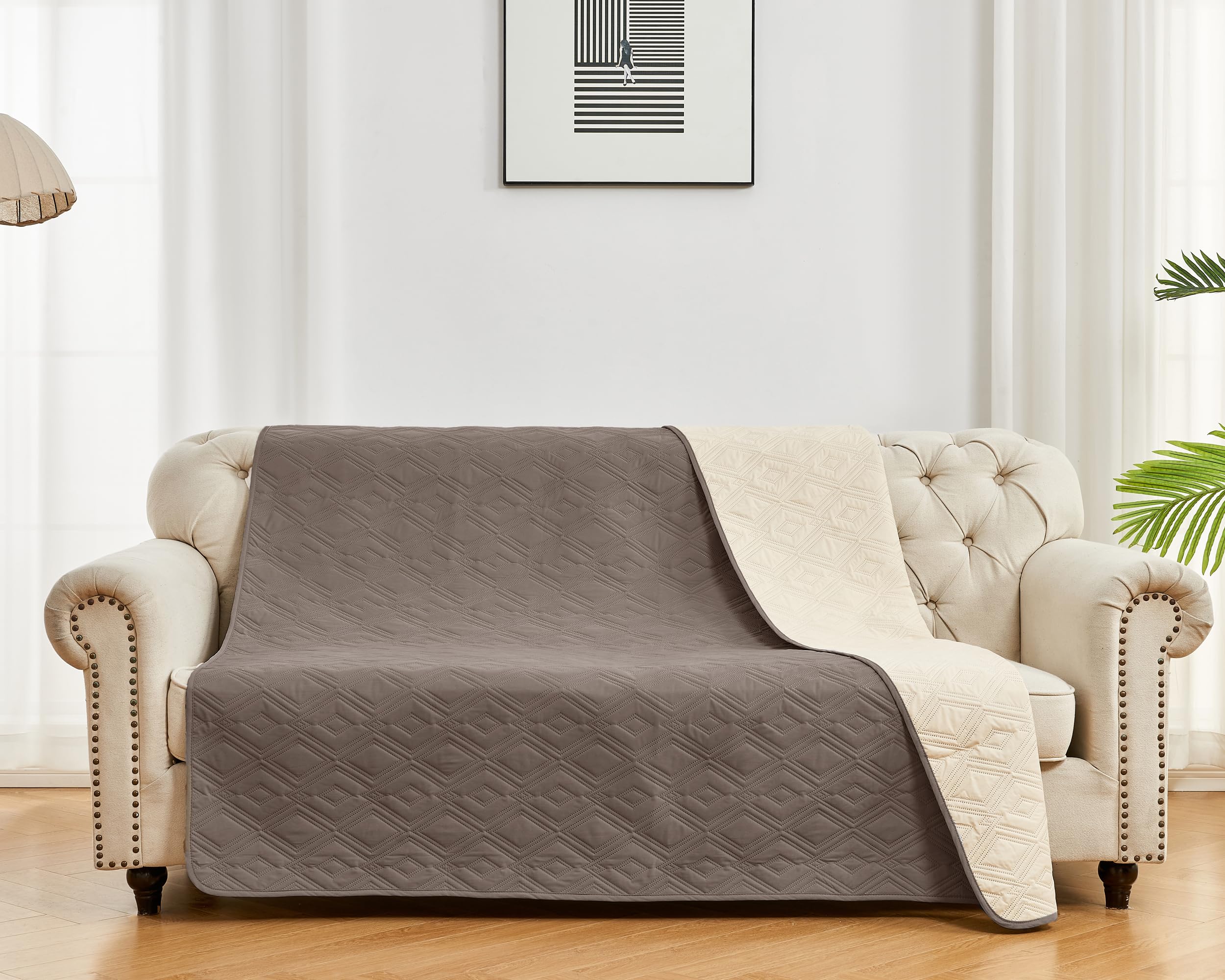 YMYDYFC Waterproof Sofa Slipcover Non-Slip Sofa Protector for Kids, Pets & Couch Cover for Dogs Washable, Sofa Protectors from Pets,Four Seasons Universal 97x190cm — image 1