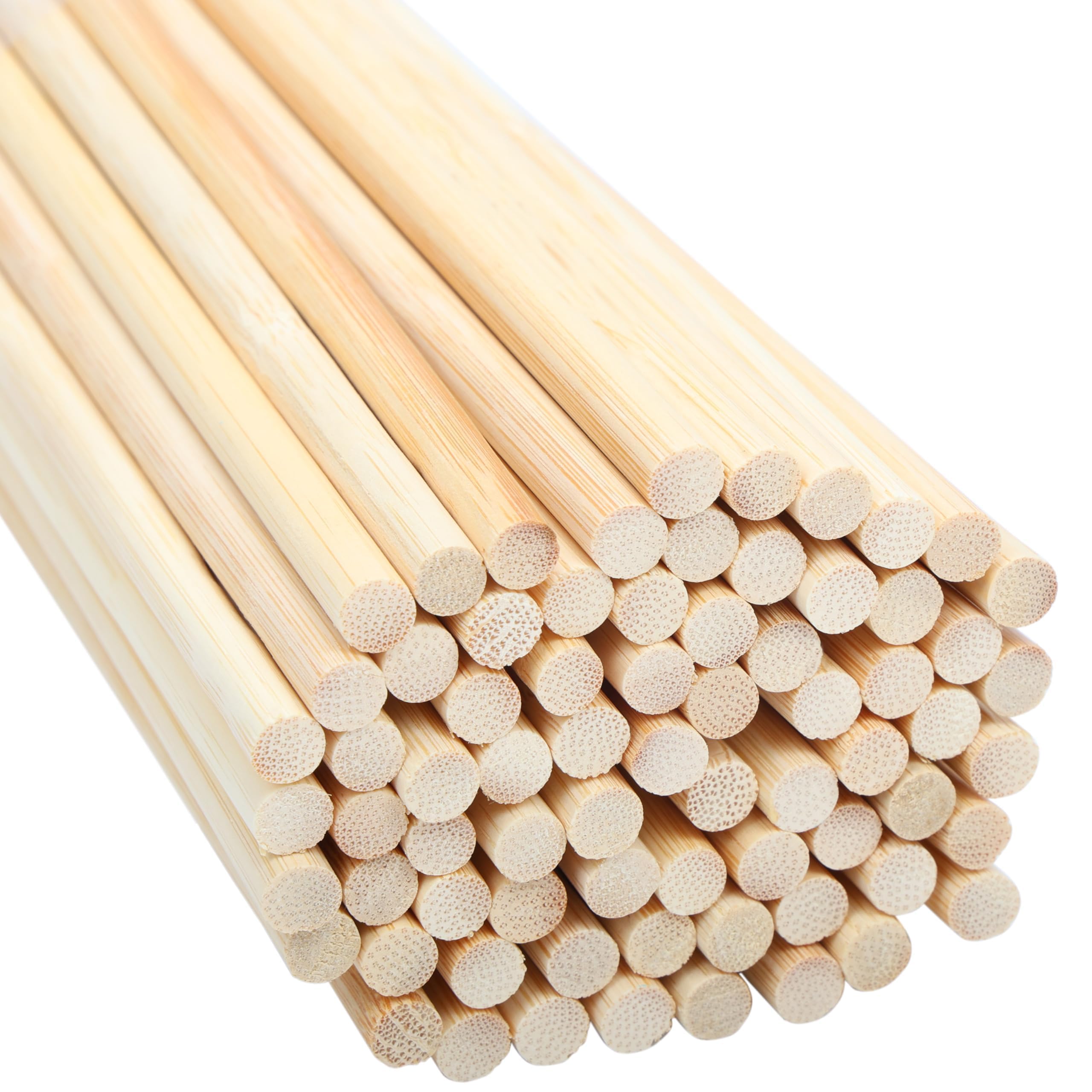 100 Bastoncini Di Legno Di Betulla 80x4 Mm – Tondelli Lisci Per Modellismo, Fai Da Te E Artigianato