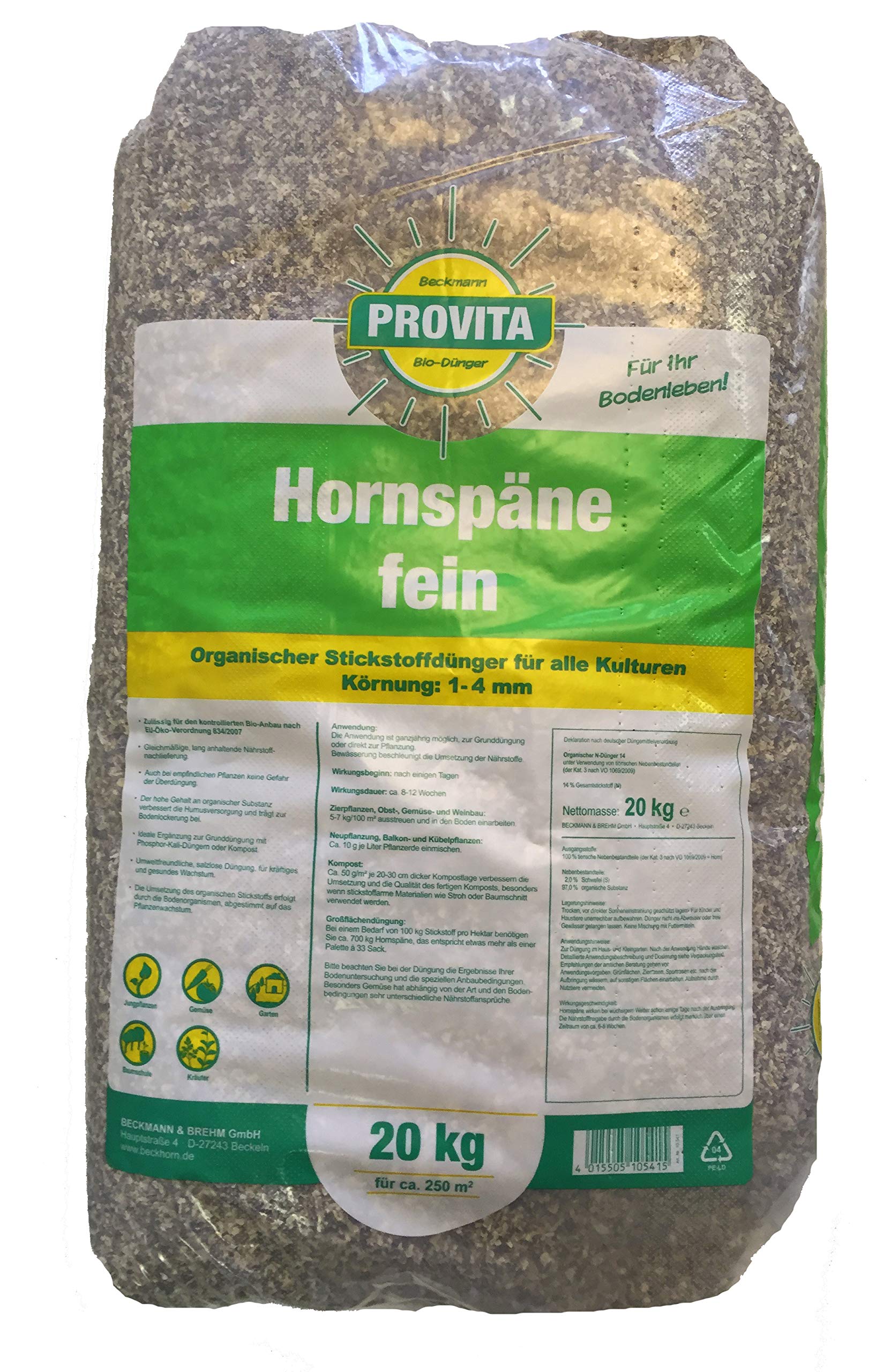 Hornspäne fein organischer Stickstoffdünger alle Gartenkulturen fein