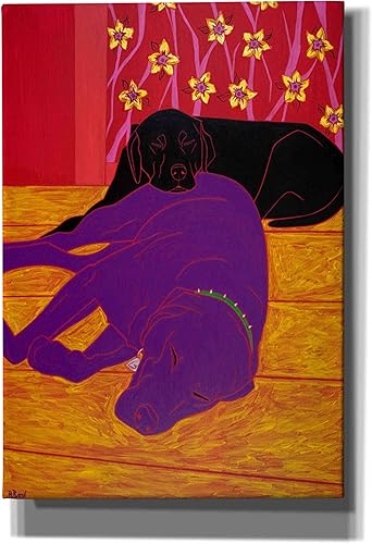 Epic Graffiti Arte de pared en lienzo giclée con texto en inglés "Let Sleeping Dogs Lie", de Angela Bond, 18 x 26 pulgadas