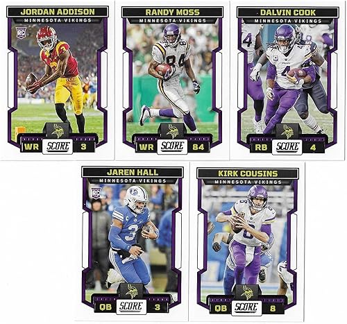 Miniatura 3 de 2023 Panini Score Football Minnesota Vikings Team Set Gift Pack 2023 Score Team Plus Bonus Vikings Set 2010-2022