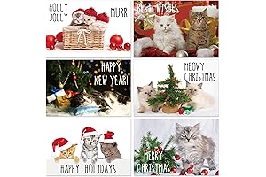 Whaline Christmas Cards with Cats: An Adorable Festive Delight