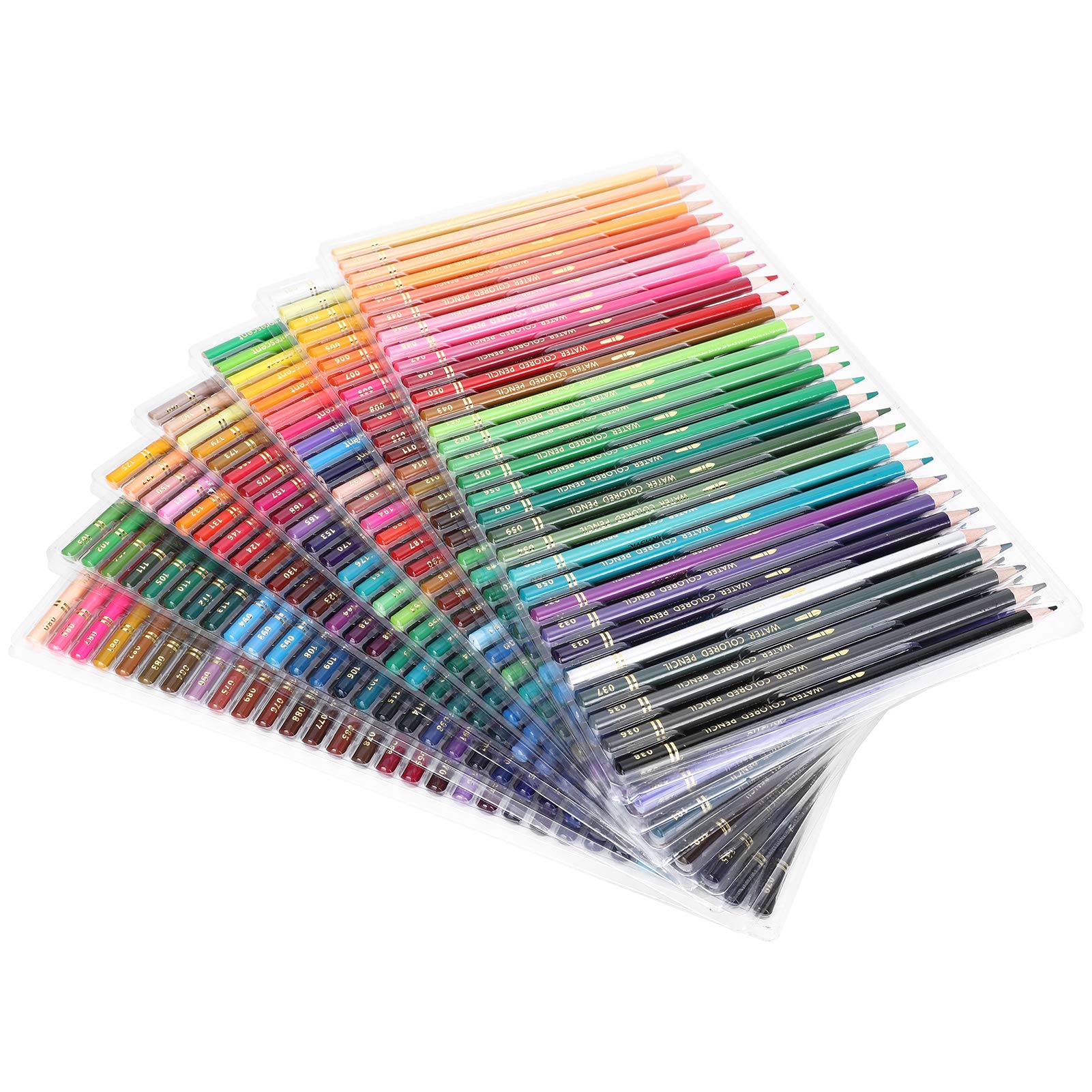 Set di 210 Matite Colorate con Nucleo Solubile in Acqua per Artisti e Studenti, Strumenti di Disegno Artistico Leggeri e Durevoli, 210 Colori