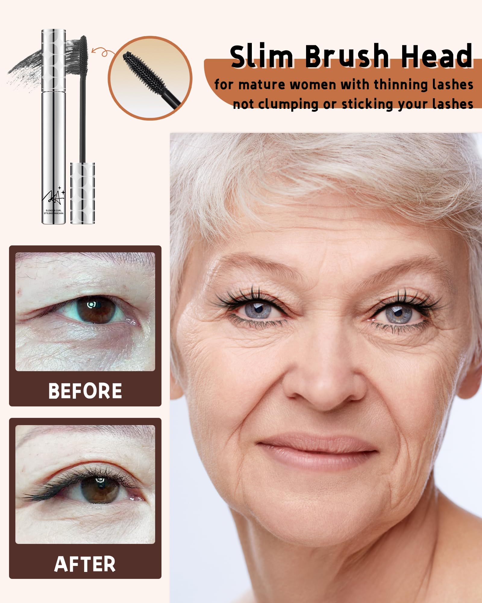 Black Mascara for Older Women 60 Plus - Image 3