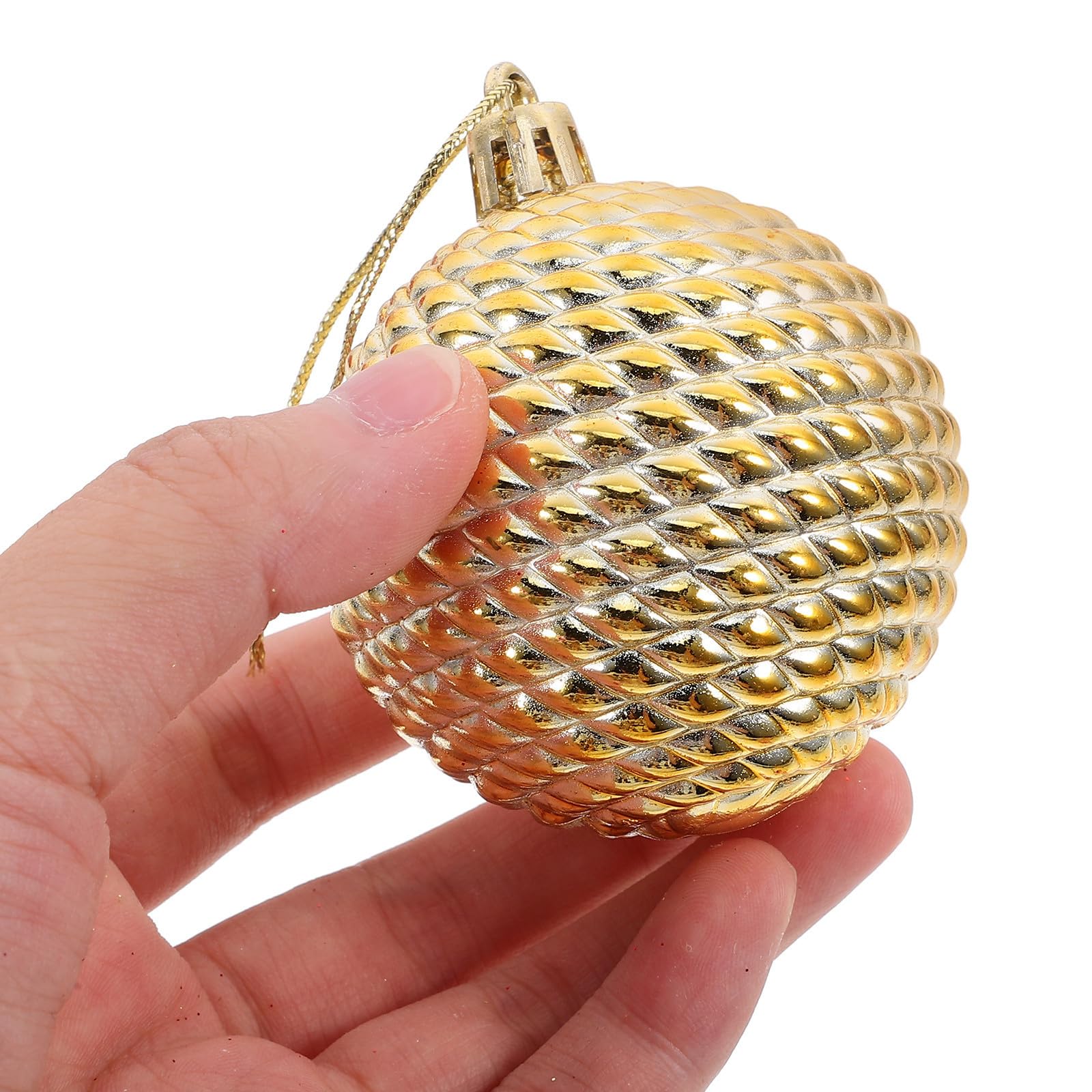 Toyvian 288 Pièces Ensemble de Boules de Noël Suspendues Rouge en Résine | Décorations Festives Légères, Faciles à Accrocher, Réutilisables, pour Sapin et Célébrations Hivernales