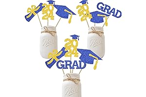Blue and Yellow Graduation Decorations 2024: Celebrate with Glitter and Class
