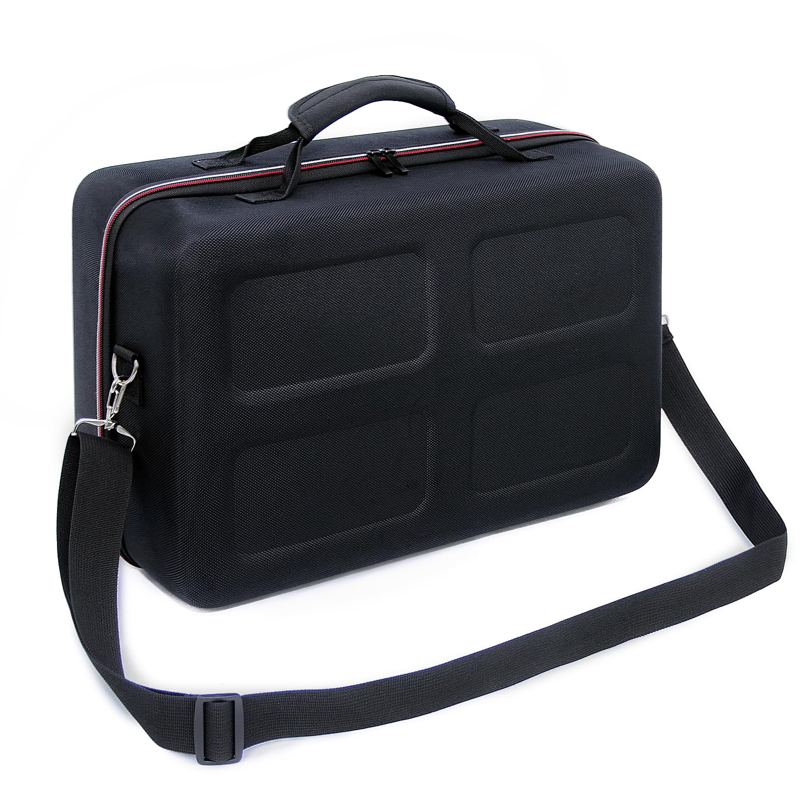 IBVIVIC Tragetasche für PS5 Reisetasche Aufbewahrung Disc/Digital Edition und Controller, Tasche für PS5 Konsole mit Schultergurt (Schwarz)