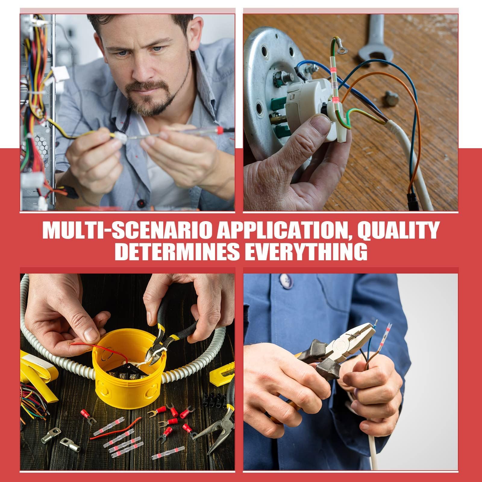 Cavo Impermeabile Connettore Termoretraibile Per Saldatura Connettori Termoretraibili Per Saldatura – Impermeabili, A Compressione, Per Cavi Elettrici, Marca Generica Connettori Stagni - Foto 3