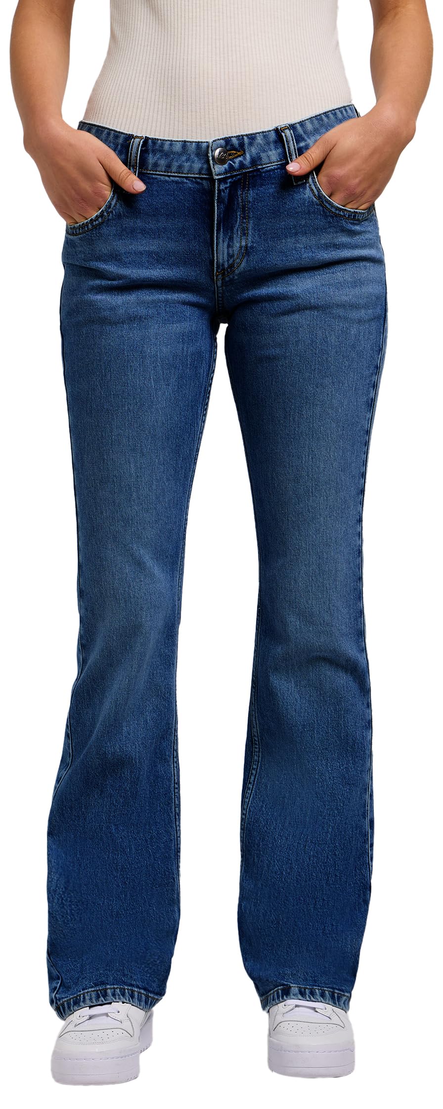 Lee Women's Marion Straight Jeans, RAIN Falls, 29W / 31L