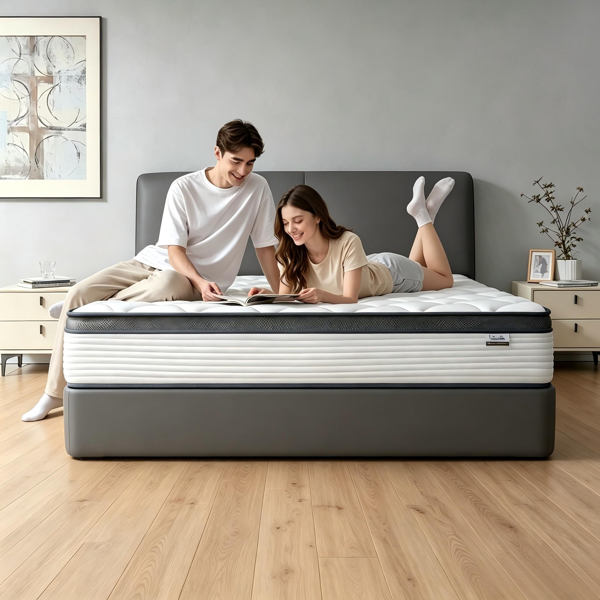 Amazon.com: Vivantixs Queen Mattress - 12 Inch Mattress in a Box