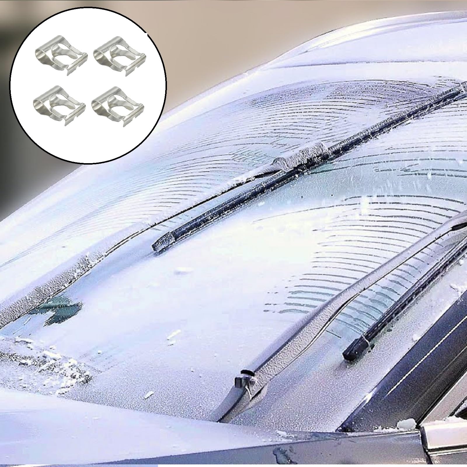 Clip del Tergicristallo,Clip di Collegamento del Tergicristallo,Clip di Riparazione,Clip del Tirante Del Tergicristallo,Kit Clip Riparazione Bracci Tergicristallo,per Auto di Riparazione,4 Pezzi
