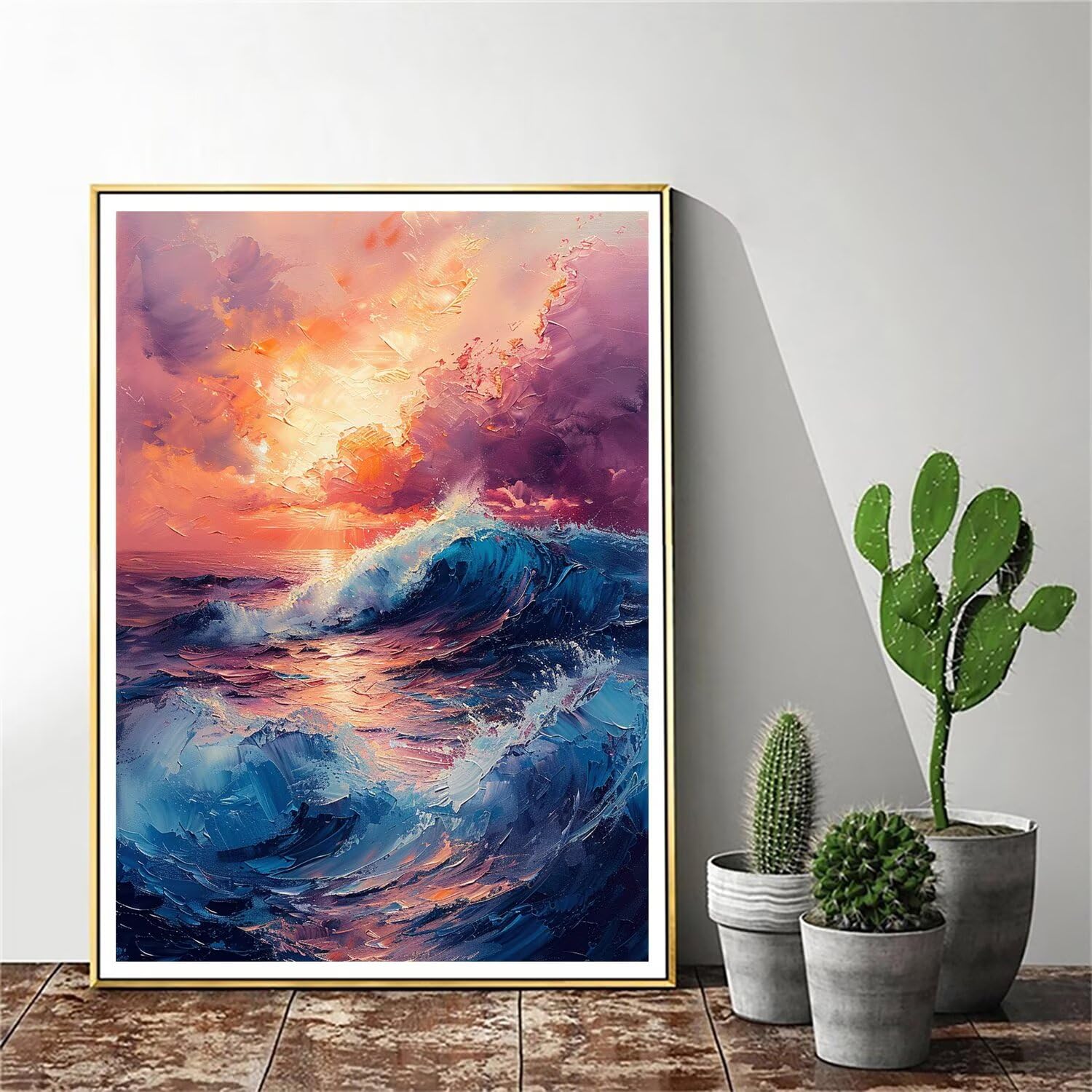 Pintar por Numeros Adultos pintar por numeros niños manualidades niños 10 años, DIY Pintar por Números de Pincel y Pintura acrílica Decoraciones para el Hogar Manualidades, sin Marco 60x80cm C-184