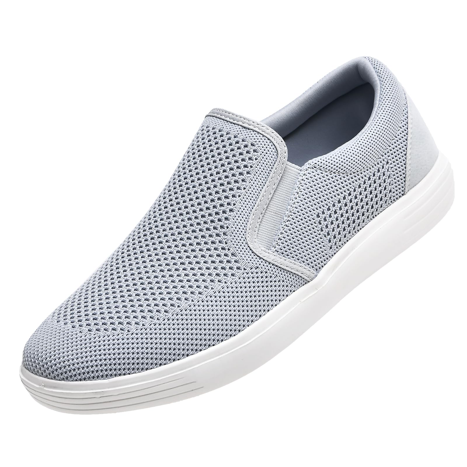 konhill Herren Slip On Schuhe Trainers - Casual Atmungsaktiv Komfortabel Mesh Walking Schuhe Kleid Sneaker Loafers