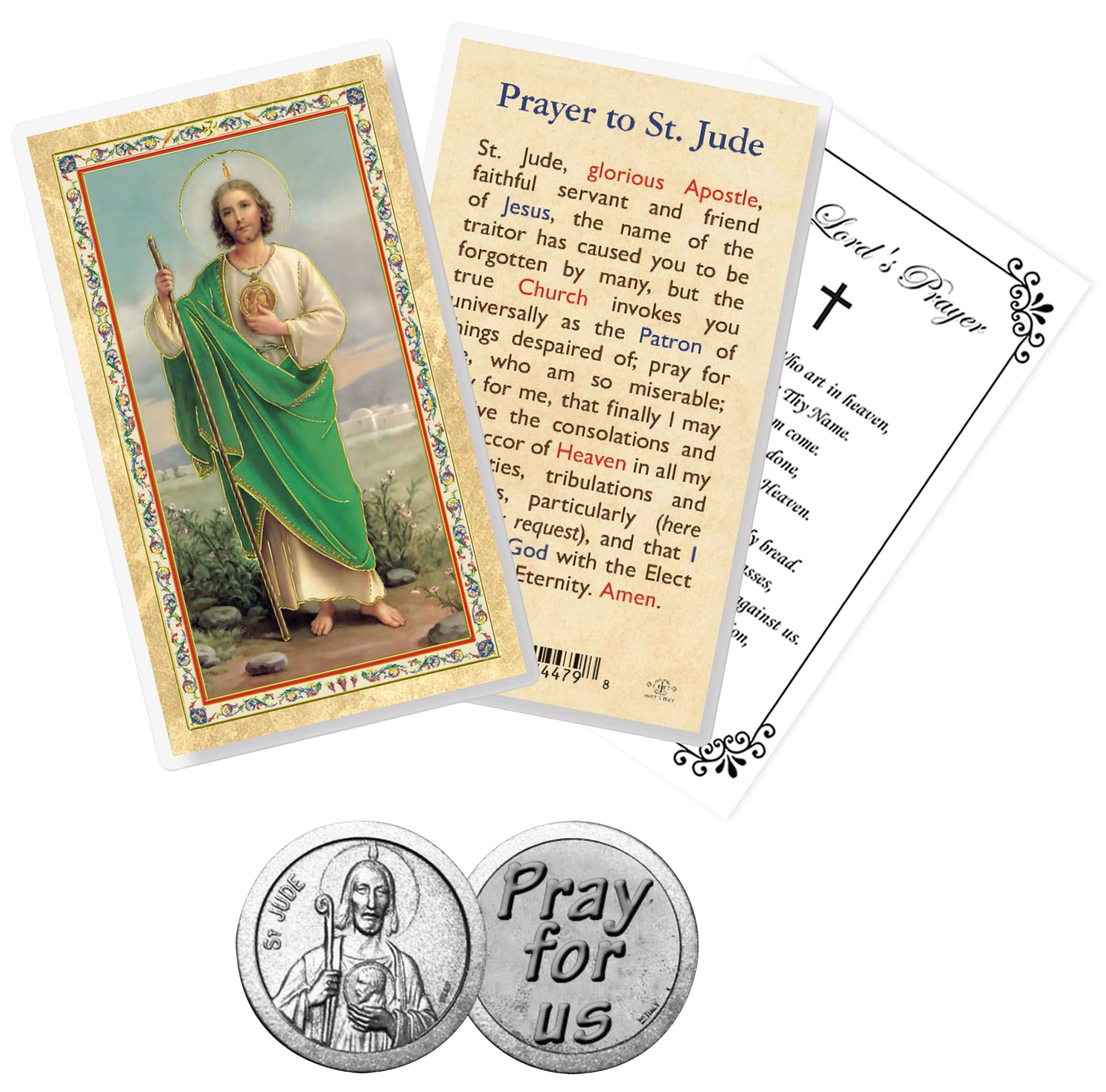 Snapklik.com : Laminated Saint Jude Prayer Card - Pocket Token, The ...