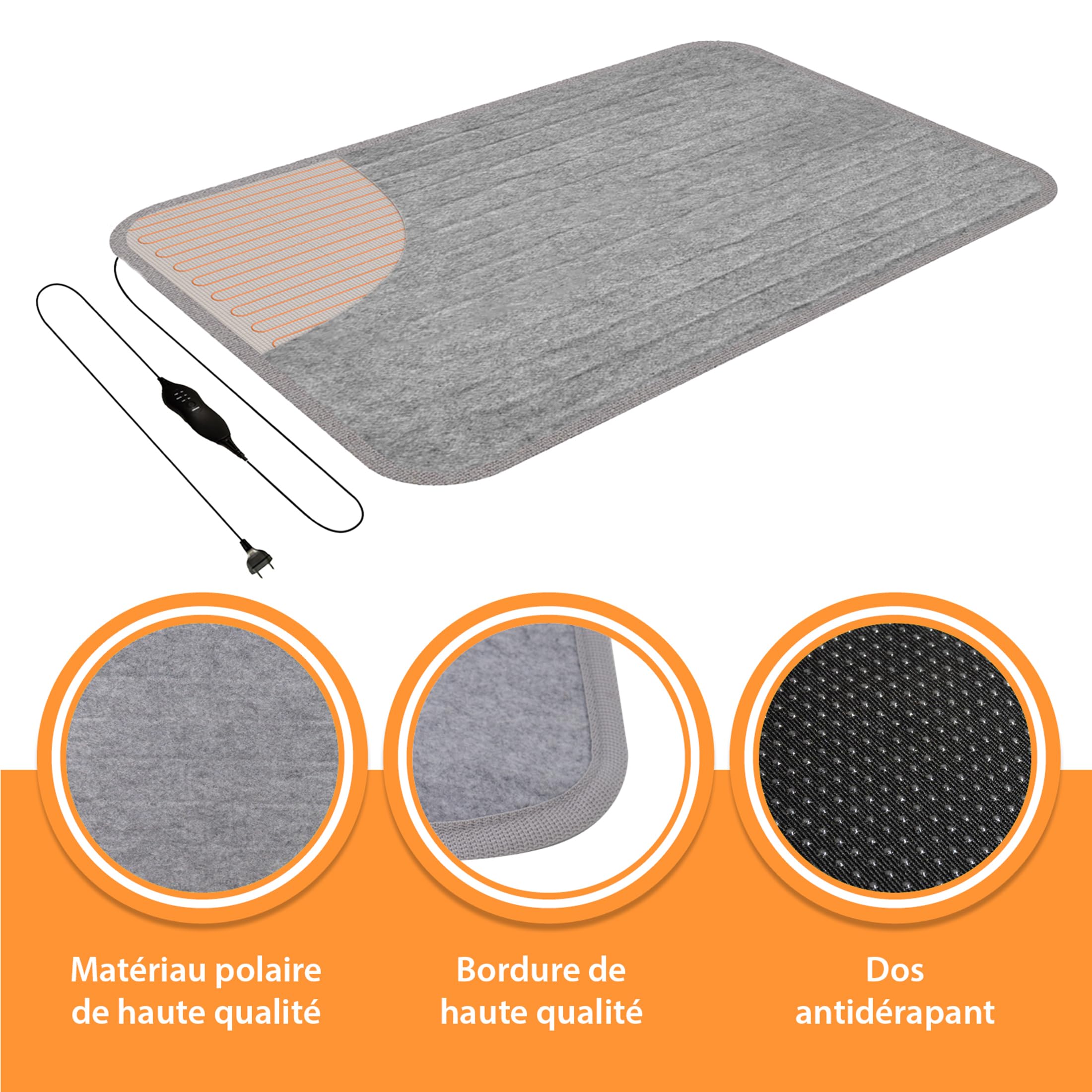 Tapis Chauffant Mobile Mi-Heat 100x140 Cm Pour Camping-car Et Sol – 150W