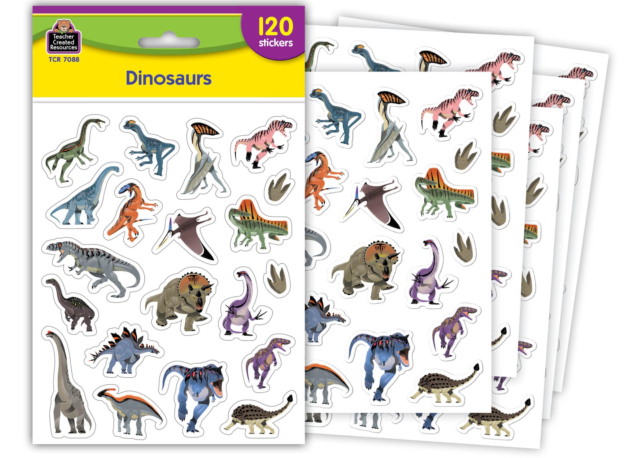 Teacher Created Resources Dinosaurs Stickers (TCR7088)