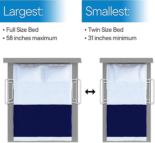 Miniatura 7 de Asidero de cama RMS, altura ajustable de cama, asidero de mano para cama, se ajusta a tamaño King, Queen, matrimonial e individual, 1