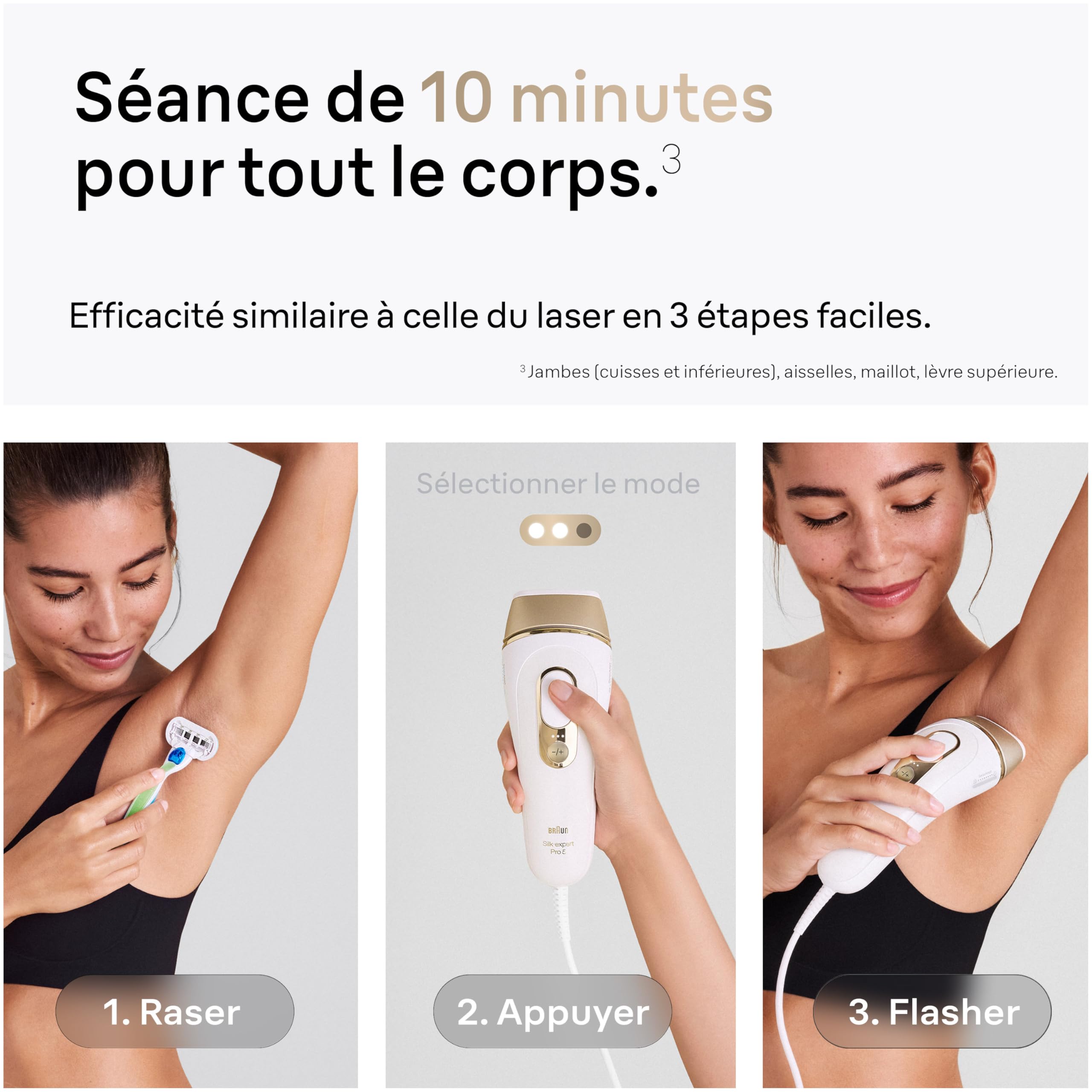 Braun Epilateur Lumiere Pulsee Silk·expert Pro 5 PL5140, Epilation Semi-Définitive, Alternative Au Laser, Résultats En 2 Séances, Rasoir Venus, 2 Têtes Pour Epiler Jambes, Visage, Maillot Et Plus