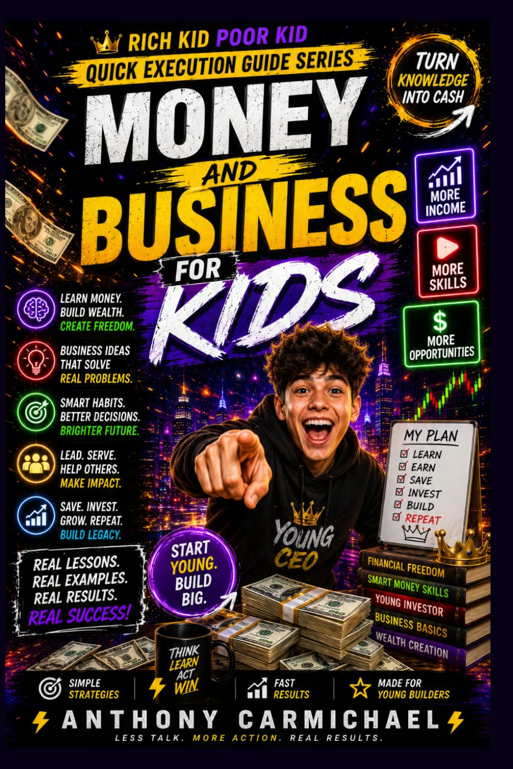 Money and Business for Kids: A Beginner's Guide to Saving Money, Making Money, Starting Small Businesses & Learning Smart Money Habits Early | ... Kid Poor Kid QUICK EXECUTION GUIDE SERIES)