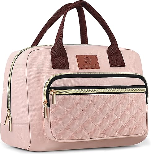 Genteen Lonchera para mujeres, niñas y adolescentes, loncheras aisladas para adultos, reutilizables, lindas bolsas de almuerzo para el trabajo,