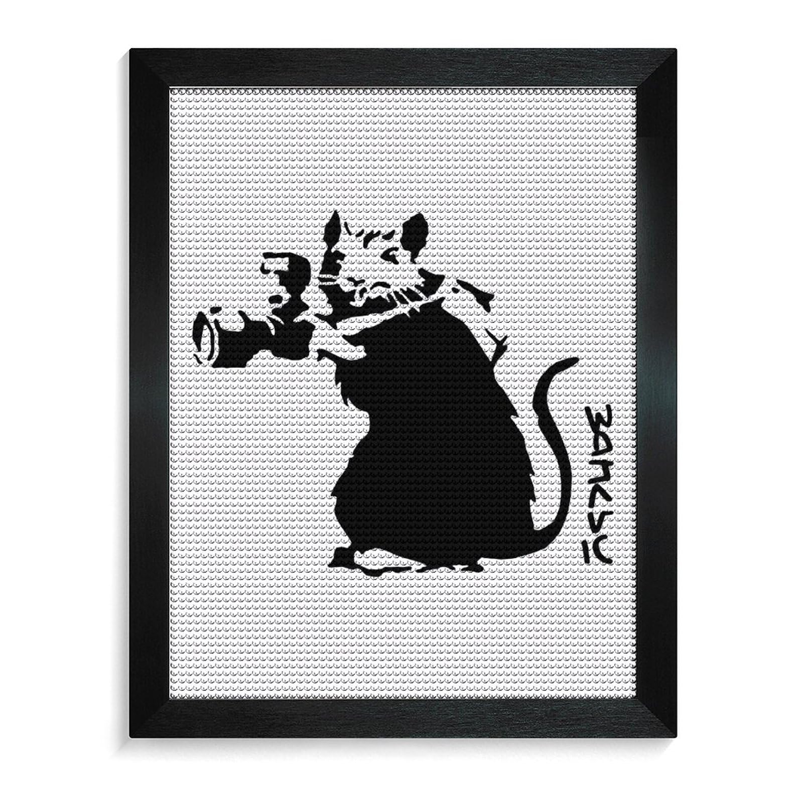 Amazon.co.jp: 5Dダイヤモンドアートキット Banksy バンクシー ネズミ