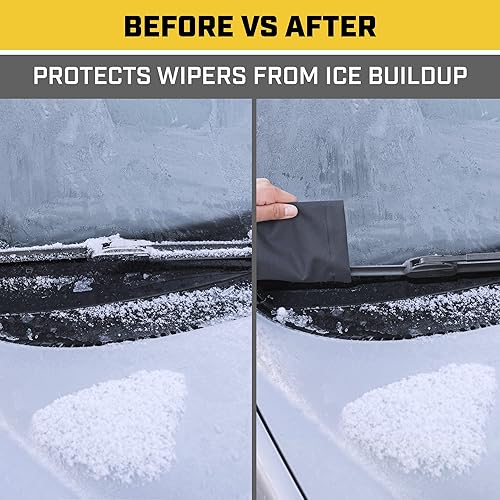 Miniatura 5 de Cat Fundas de nieve para limpiaparabrisas laterales y fundas de nieve para automóvil, camión, camioneta, SUV, juego completo para 2 ventanas