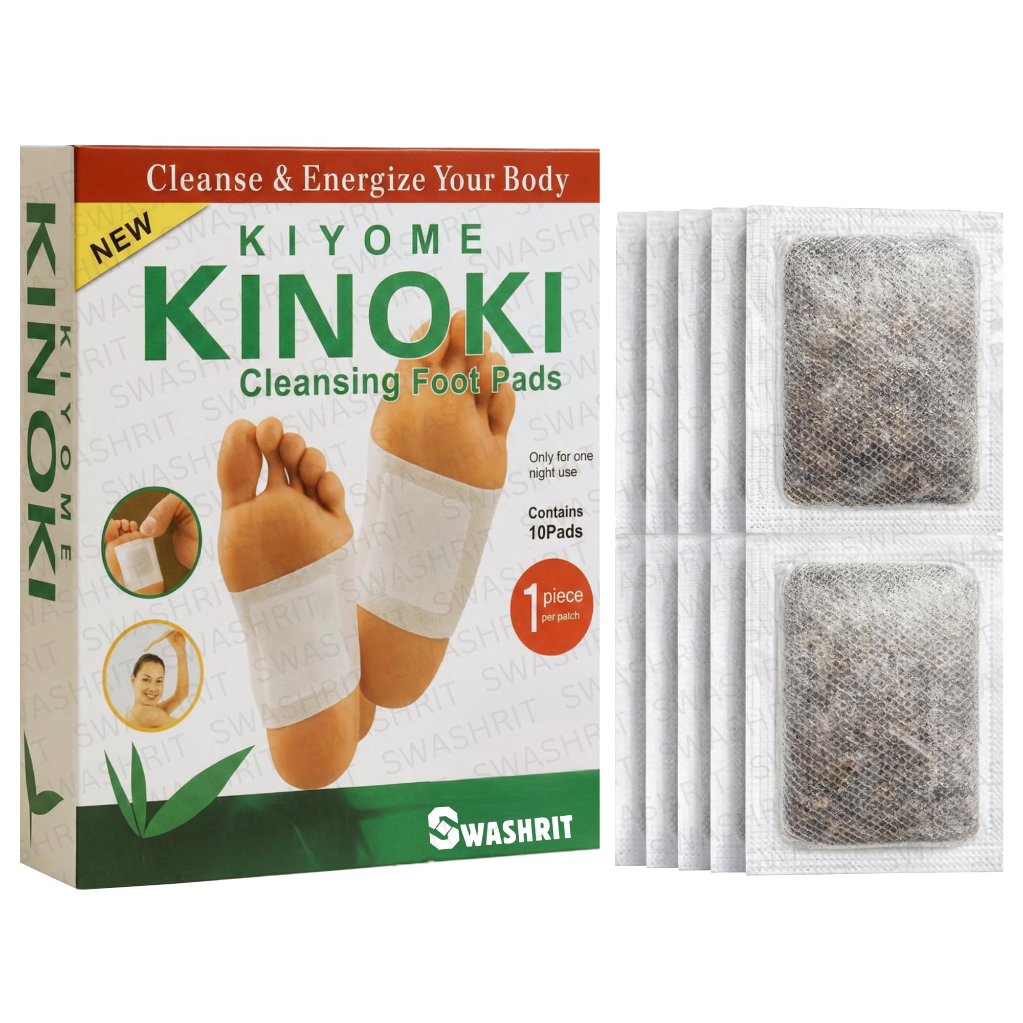 Kinoki Premium Detox Foot Pad | Cleansing Toxin Remover Foot Patches | Organic Weight Loss Patch | Kinoki Foot Patch Cleansing Detox Foot Pads | Organic Toxin Remover