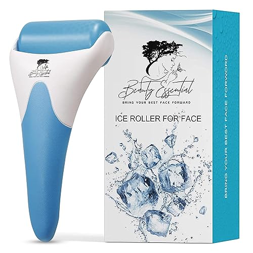 Beauty Essential - Rodillo de hielo para cara y ojos, hinchazón, migraña, alivio del dolor y lesiones menores, productos para el cuidado de la piel