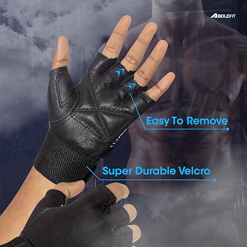 Miniatura 6 de Boldfit Gym Gloves for Men & Women with Wrist Support Accessories for Weightlifting, Training, Exercise, Cycling Gloves, Bike Riding Gloves