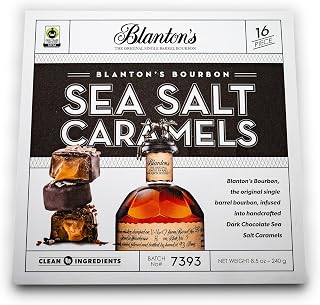 Blanton's Bourbon Dark Chocolate Sea Salt Caramels