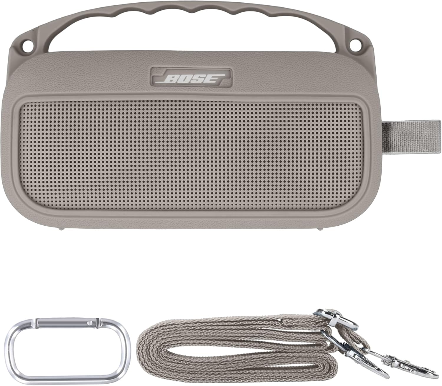Soft Silicone Cover Case for Bose New SoundLink Flex Portable Bluetooth Speaker 2nd Gen,Sandstone Silicone Cover