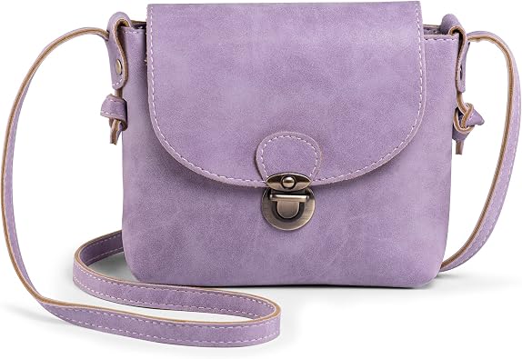 Crossbody Bags for Women with Safe Buckle Suede Leather Small Handbag Retro Cross Body Bag for Everyday Walking Trip Travel Phone Bag Christmas Gifts for Girls