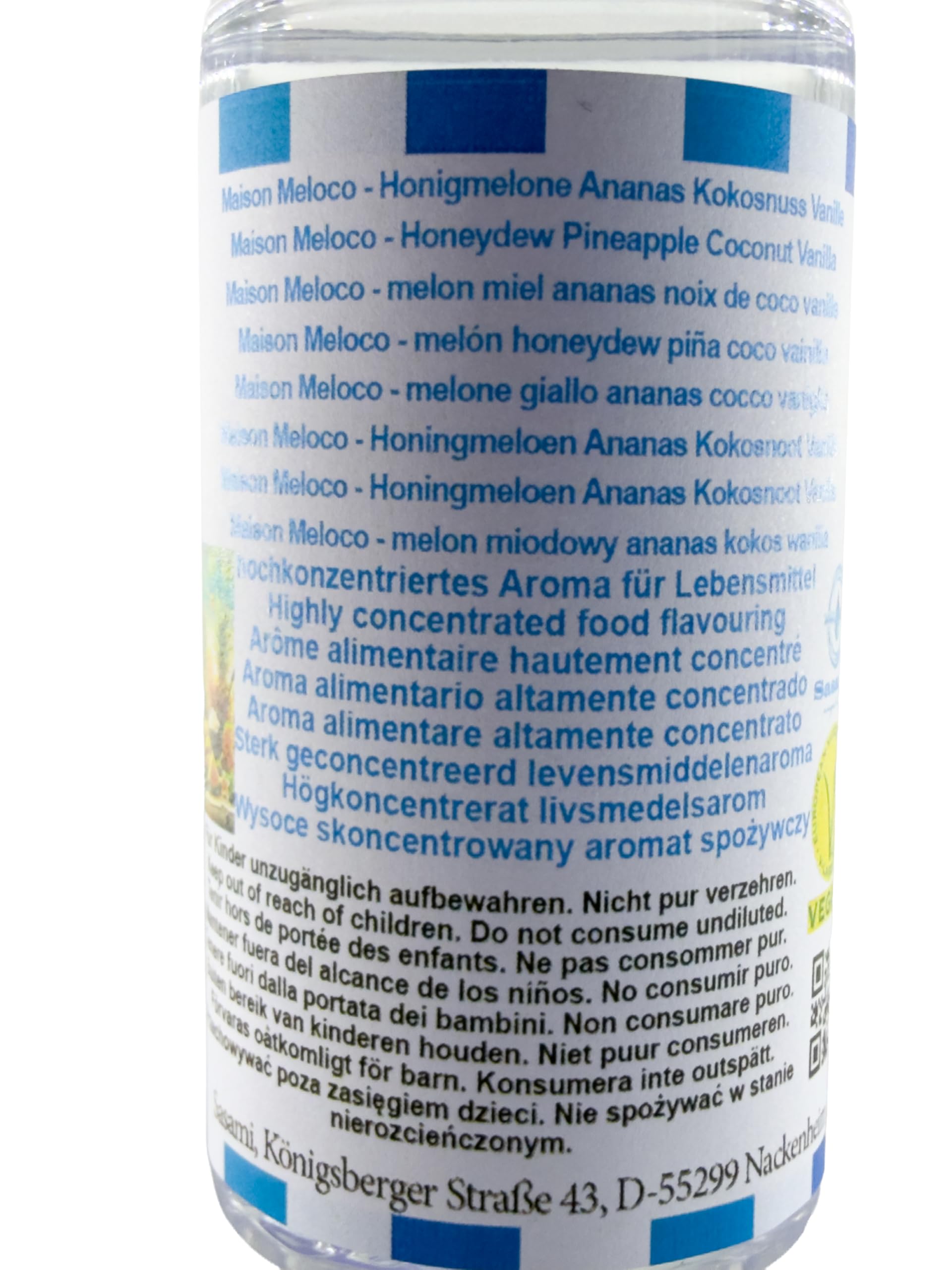 Maison Meloco - melone giallo ananas cocco vaniglia aroma concentrato - vegano - Sasami - 100ml