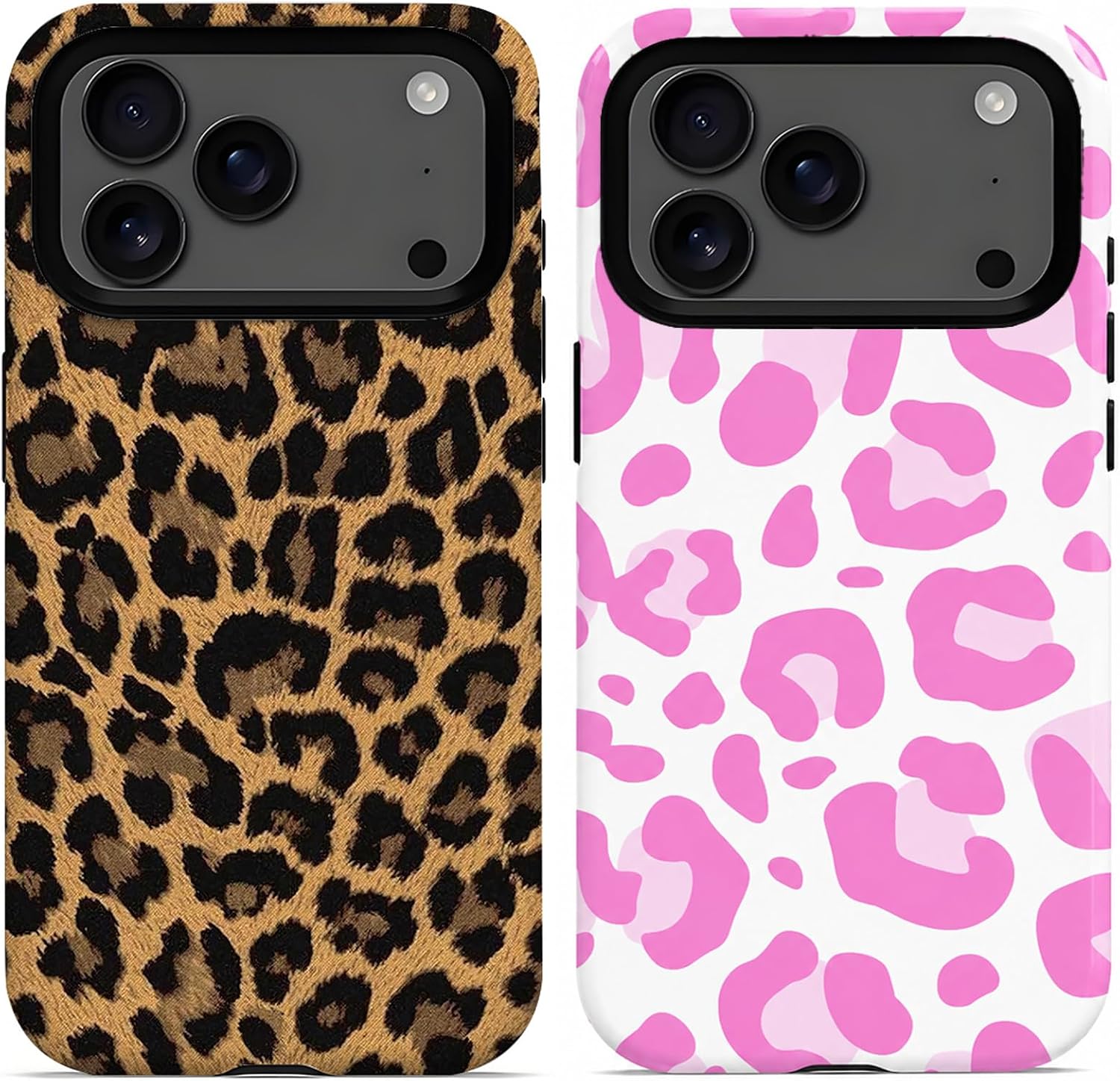 for iPhone 17 Pro Max Case 2Pack Leopard Pattern