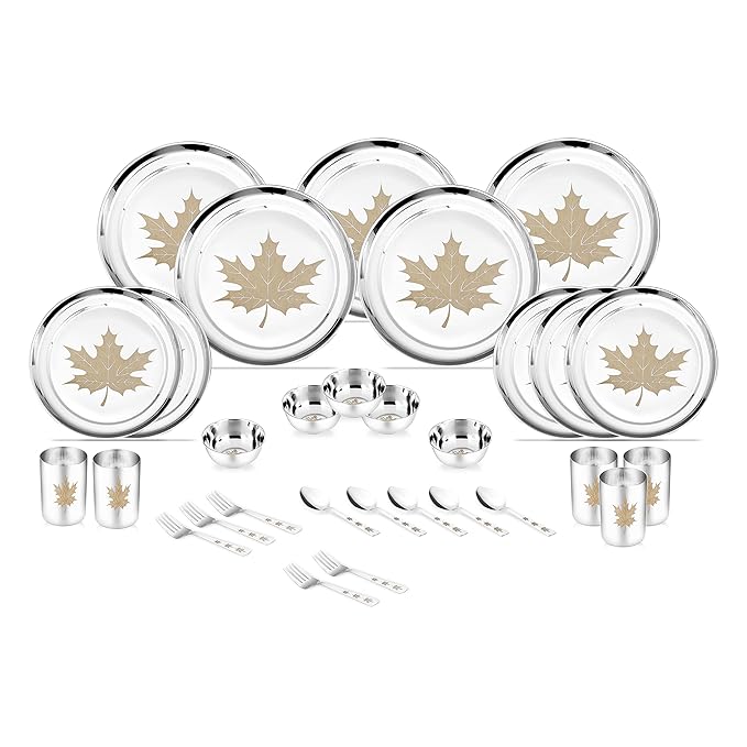 Classic Essentials Stainless Steel Dinner Set Heavy Gauge Stainless