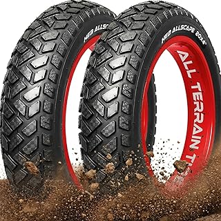 Allscape 20x4.0 Fat Tire E-Bike Tires – Heavy Duty 20 Inch Bike Tires for Electric Bikes & Mountain Bikes, All-Terrain Grip, Puncture Resistance, Trail Ready – 2 Pack – USA Customer Support