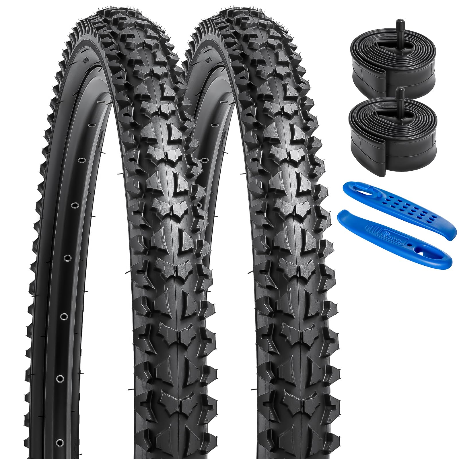 Amazon | YunSCM 2本セット,24 1.95 タイヤ,24x1.95 53-507 自転車
