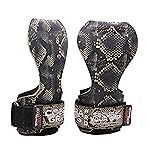 Cobra Grips PRO Weight Lifting Gloves Heavy Duty Straps Alternative Power Lifting Hooks Best for Deadlifts Adjustable Neoprene Padded Wrist Wraps Support Bodybuilding (PRO Snake Rubber TM)