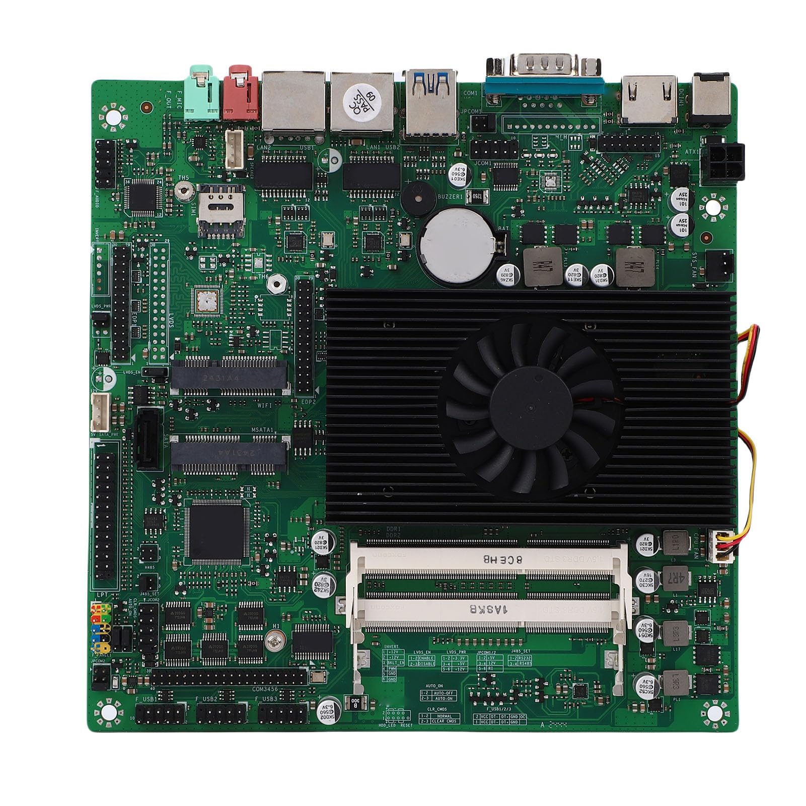 Placa Base NAS Industrial, Procesador Celeron I5 5200U de 4 Núcleos y 4 Hilos hasta 3, GHz, Gráficos UHD de caché de 6 M, con 6 MSATA3.0 para Almacenamiento NAS de Servidor