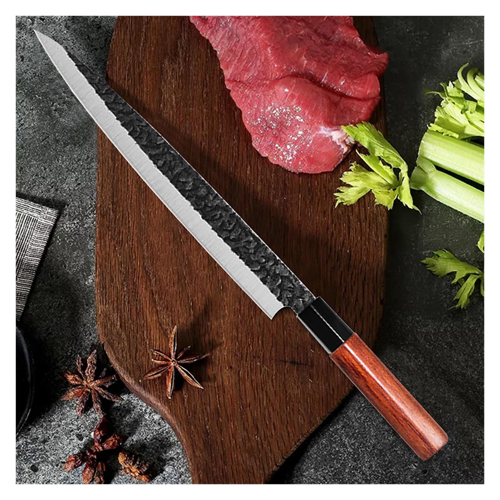 Juego de cuchillos de cocina japonés profesional, cuchillo for filete de pescado, Sashimi, Sushi, rebanada cruda, cuchillo de Chef, cuchillo de carnicero