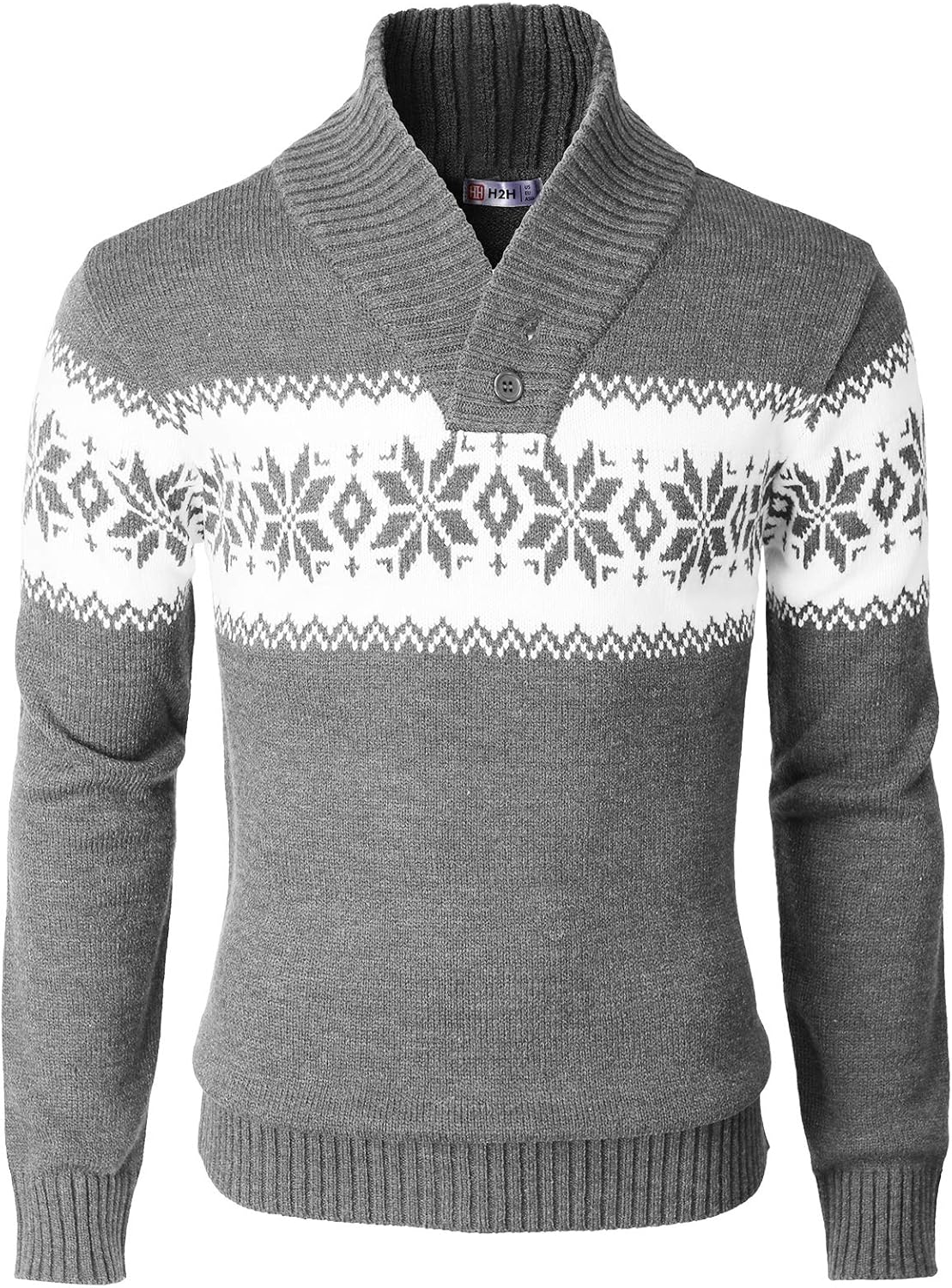 H2H Mens Casual Slim Fit Pullover Sweatshirts Knitted Shirts Napping Inside - Image 3