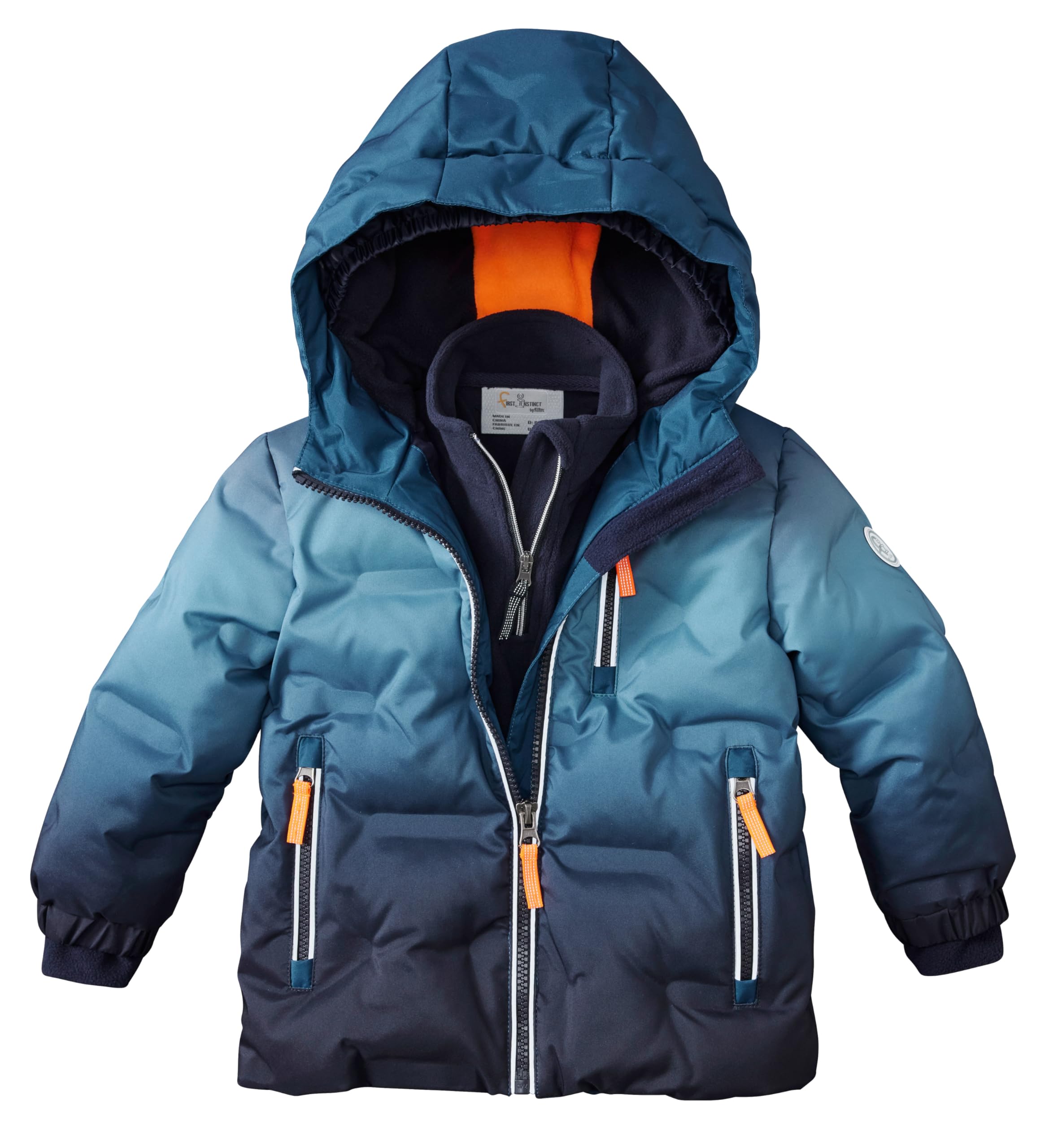 first instinct by killtec Fisw 39 Mns Qltd Jckt Veste matelassée/veste fonctionnelle aspect duvet avec capuche et jupe pare-neige Mixte bébé