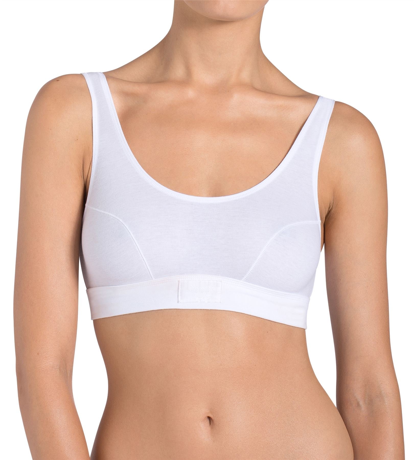 Sloggi Women's Double Comfort Top Everyday Bra, White, 32 UK