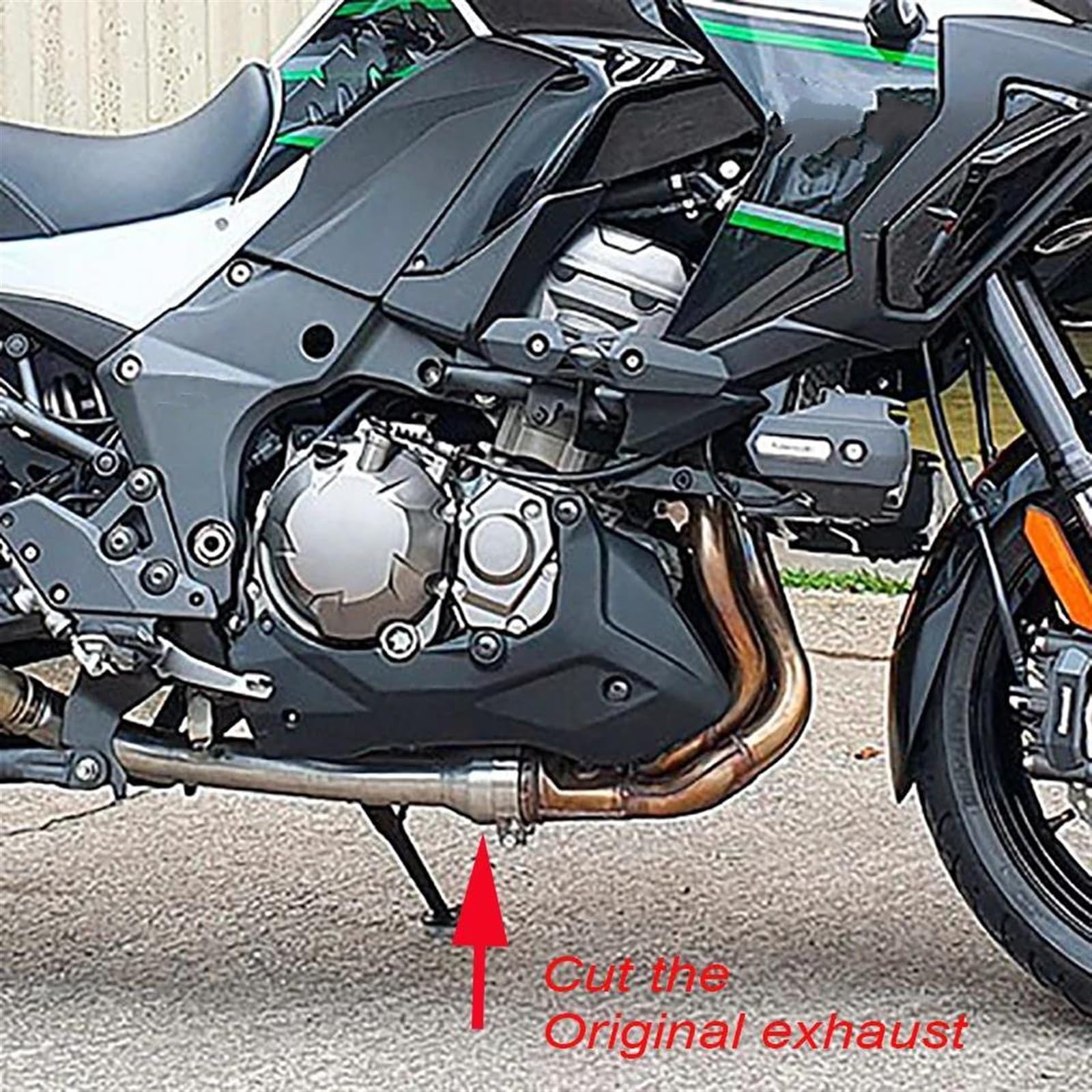 Scarico Slip-On per Kawasaki Versys SE KLZ1000 2019-2021 Ammortizzante