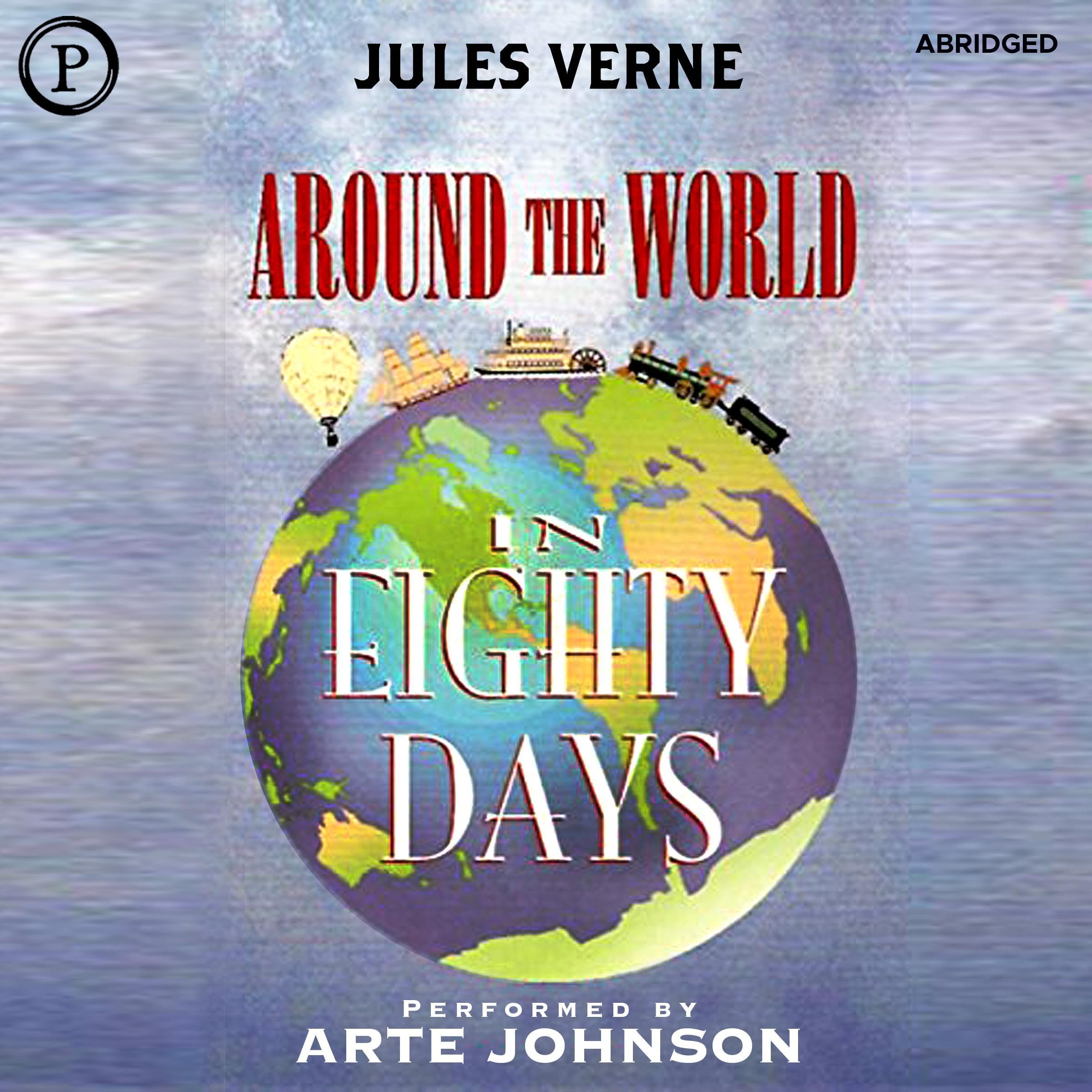 Cover art for Around the World in Eighty Days